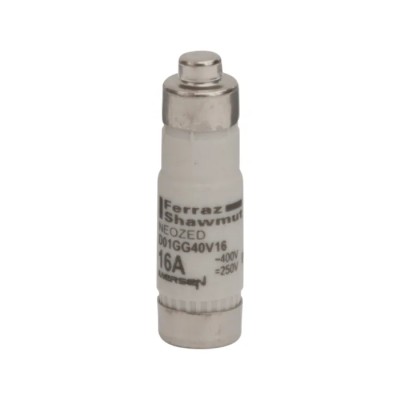 Mersen 16A 400V AC Ceramic Body D01 Neozed Fuse R223023 / D01GG40V16