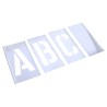 AT Brown Zinc Stencil Letters Only 102 mm Character Height 30 Piece Set 100301