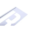 AT Brown Zinc Stencil Letters Only 102 mm Character Height 30 Piece Set 100301