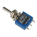 APEM Panel Mount Toggle Switch On-Off-On SPST Solder Terminal 30 V dc 250 V ac 5637A