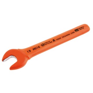 Penta Single Ended Open Spanner Metric Size 13 mm Chrome Vanadium Steel Plain Lacquere VDE/1000V Approved MS16RS-13
