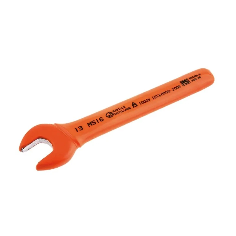 Penta Single Ended Open Spanner Metric Size 13 mm Chrome Vanadium Steel Plain Lacquere VDE/1000V Approved MS16RS-13