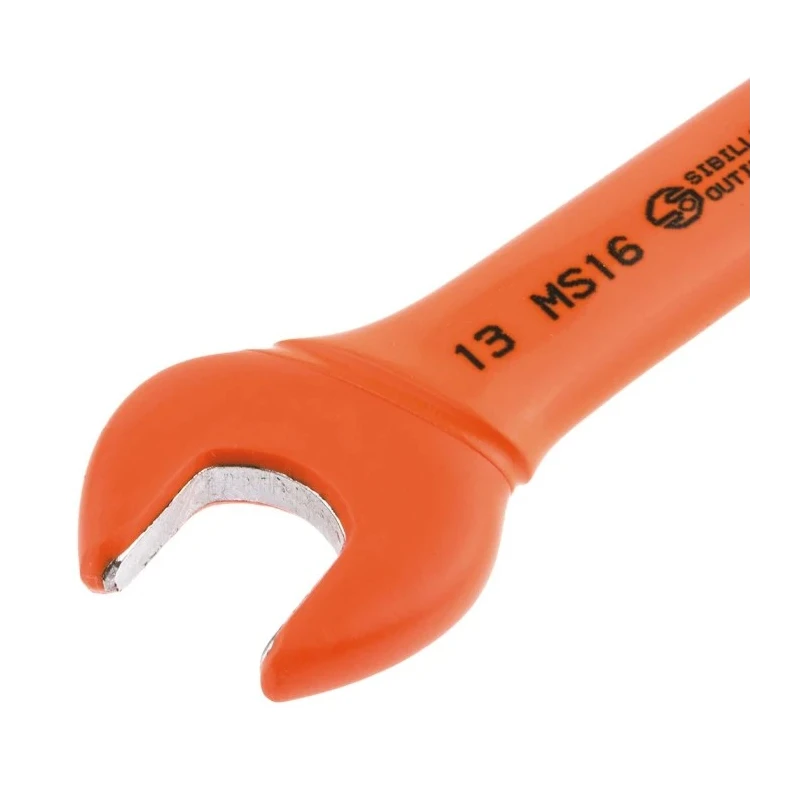 Penta Single Ended Open Spanner Metric Size 13 mm Chrome Vanadium Steel Plain Lacquere VDE/1000V Approved MS16RS-13