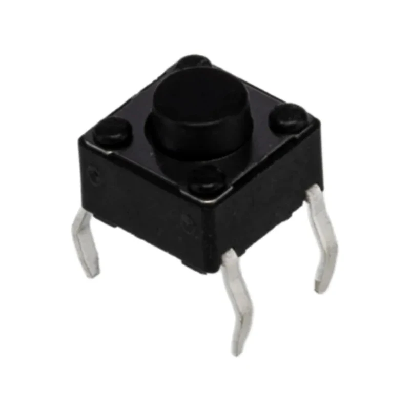 APEM Black Tactile Switch Button 1.5mm SPST 50mA 12V dc PCB DTS62KV