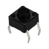 APEM Black Tactile Switch Button 1.5mm SPST 50mA 12V dc PCB DTS62KV