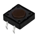 APEM Brown Tactile Switch Button 12 mm SPST Momentary Surface Mount 12 V dc 50 mA DTS21NV