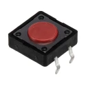 APEM Red Tactile Switch Button SPST 50mA 12V DC Momentary Surface Mount DTS21RV