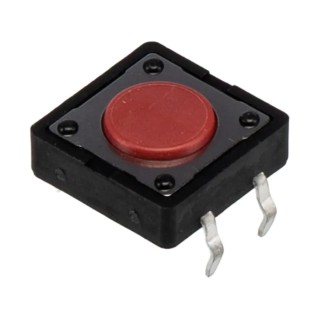 APEM Red Tactile Switch Button SPST 50mA 12V DC Momentary Surface Mount DTS21RV