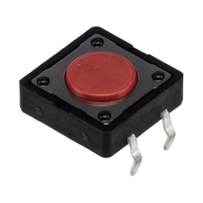 APEM Red Tactile Switch Button SPST 50mA 12V DC Momentary Surface Mount DTS21RV