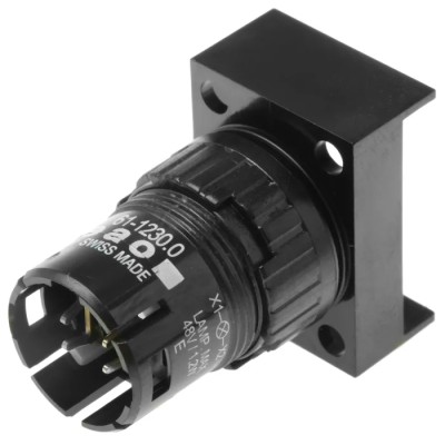 EAO High Quality Modular Switch Body Push Button, 16mm Mounting Hole, 5A 250Vac, CSA Approved 61-1230.0