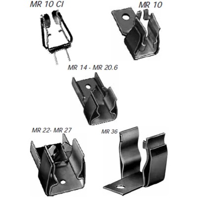 Mersen Sliver Plated Copper Bolt Mount Fuse Clip for 10.3 x 58 mm Cartridge Fuse C098994 / MR10RESSORTSP