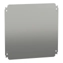 Schneider Electric Metal Mounting Plate, Galvanised Sheet Steel, 350 mm Width x 350 mm Length x 1.8 mm Thickness NSYMM44