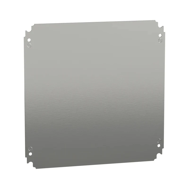Schneider Electric Metal Mounting Plate, Galvanised Sheet Steel, 350 mm Width x 350 mm Length x 1.8 mm Thickness NSYMM44