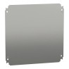 Schneider Electric Metal Mounting Plate, Galvanised Sheet Steel, 350 mm Width x 350 mm Length x 1.8 mm Thickness NSYMM44