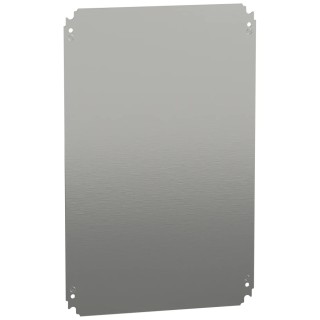 Schneider Electric Metal Mounting Plate 350mm W x 350mm L, 1.8mm Thickness, Plain Type for Spacial CRN Enclosure NSYMM64