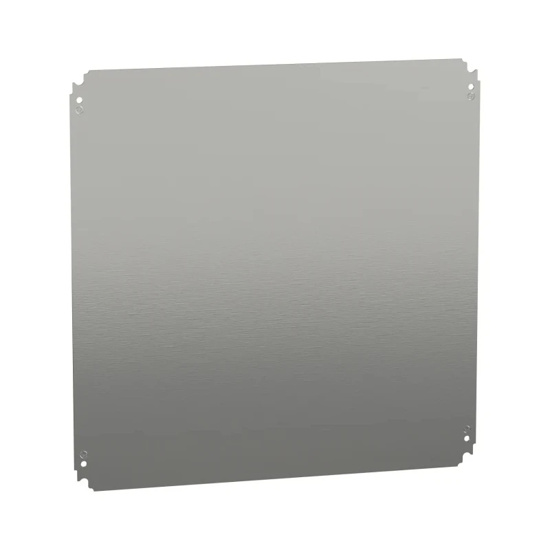 Schneider Electric Metal Plain Mounting Plate 560mm W x 550mm L Galvanised Steel for Spacial CRN Enclosure NSYMM66