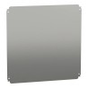 Schneider Electric Metal Plain Mounting Plate 560mm W x 550mm L Galvanised Steel for Spacial CRN Enclosure NSYMM66