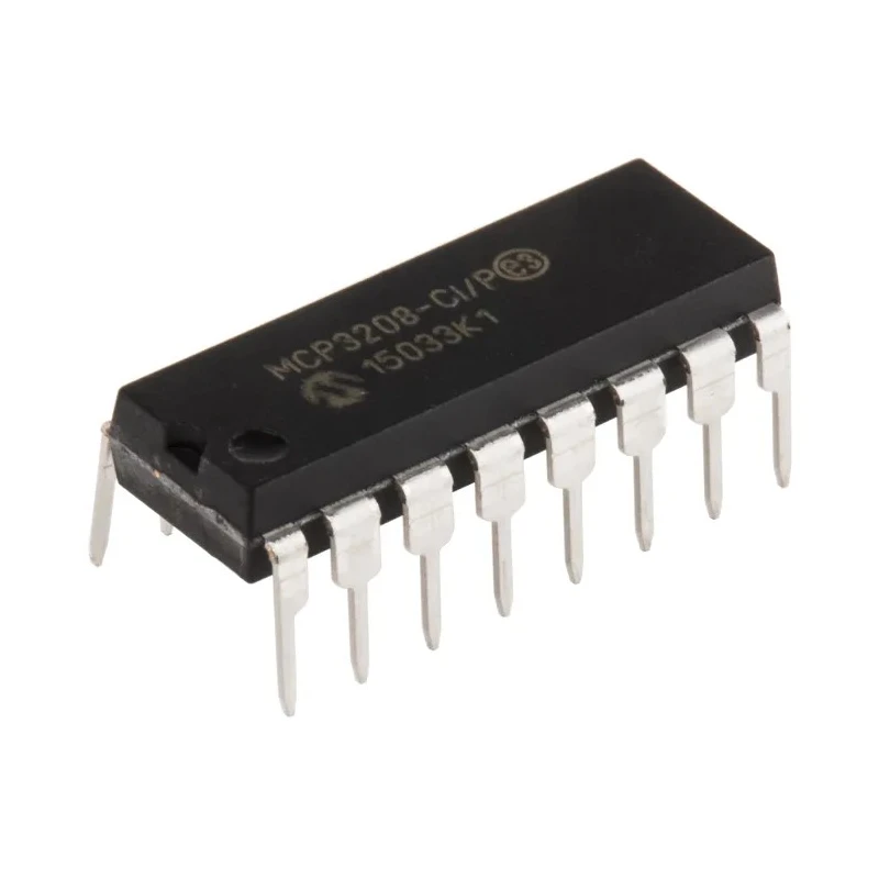 Microchip 8-Channel 12-Bit SAR Analog to Digital Converter 100 ksps, 16-Pin PDIP MCP3208-CI/P