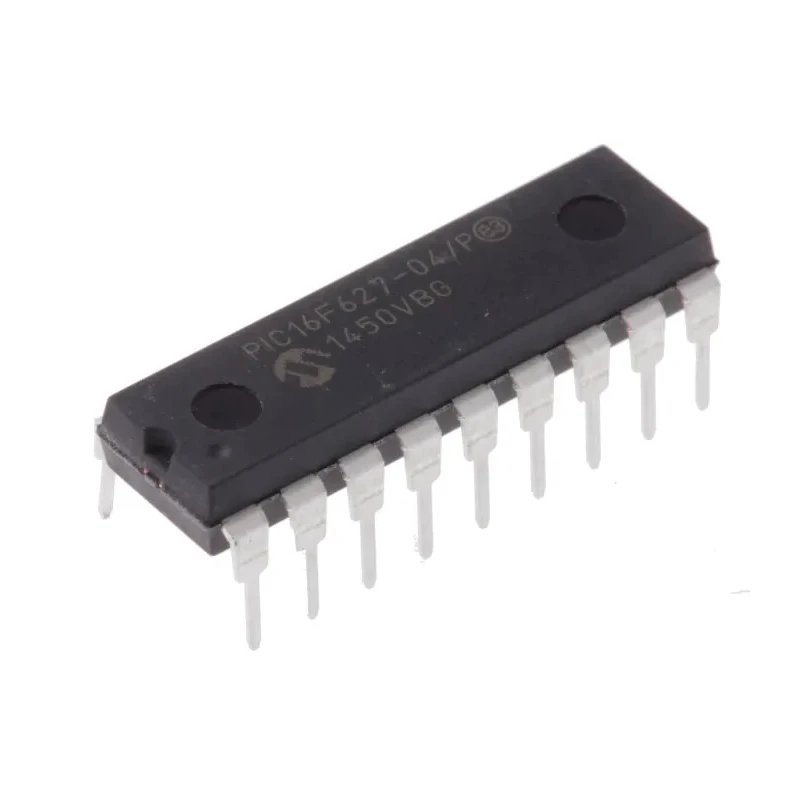 Microchip 8-bit PIC Microcontroller 4 MHz FLASH, 18-Pin PDIP PIC16F627-04/P