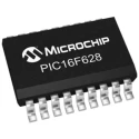 Microchip 8 bit PIC PIC16F Microcontroller 4 MHz 3.5kB FLASH 18-Pin SOIC PIC16F628-04/SO