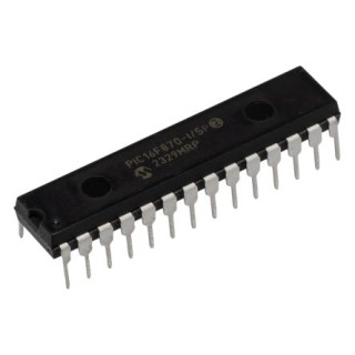 Microchip 8-bit PIC Microcontroller 20 MHz 3.5 KB FLASH 28-Pin SPDIP PIC16F870-I/SP