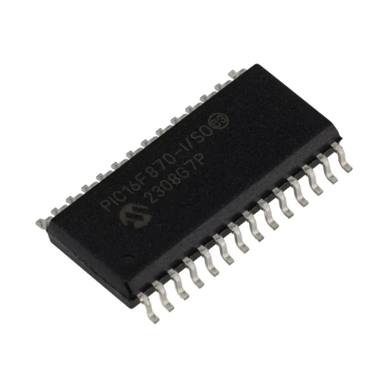Microchip 8 bit PIC Microcontroller 3.5 kB FLASH, 20 MHz, 28-Pin SOIC PIC16F870-I/SO