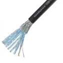 Van Damme Screened Audio Cable 12.3 mm OD, 25 m, Black, Polypropylene Jacket, Oxygen-Free Copper 268-108-000