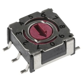 Hartmann Rotary Flush Rotary Coded DIP Switch Surface Mount P36S101