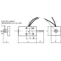 Mecalectro Linear Solenoid, 12V DC, 15W, 36 mm Length, 12.7 mm Width, 10 mm Depth, Model 8 MB0 AA 29 12VCC 15W