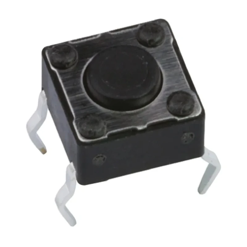 APEM Black Tactile Switch Button 6 mm SPST 50mA 12 V dc PCB DTS65KV