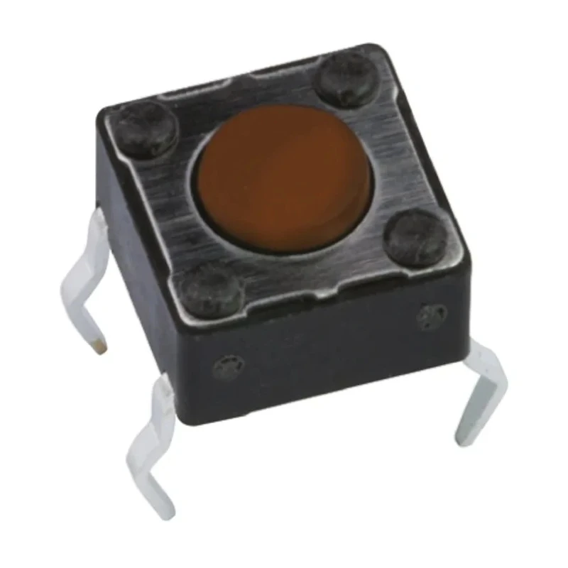 APEM Brown Tactile Switch Button 1.5 mm SPST 50mA 12 V DC Momentary PCB DTS62NV