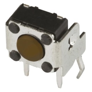 APEM Brown Tactile Switch Button, 1.3 mm Actuator, SPST 50 mA 12 V DC Surface Mount DTSA62NV