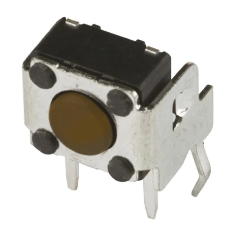 APEM Brown Tactile Switch Button, 1.3 mm Actuator, SPST 50 mA 12 V DC Surface Mount DTSA62NV