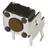 APEM Brown Tactile Switch Button, 1.3 mm Actuator, SPST 50 mA 12 V DC Surface Mount DTSA62NV