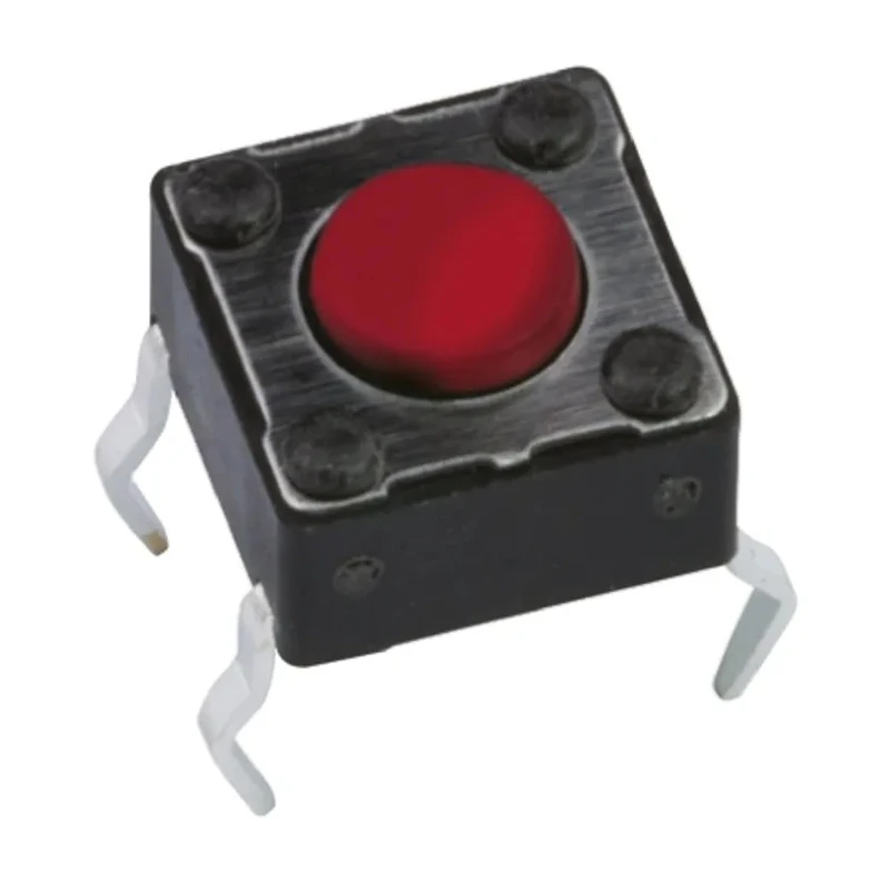 APEM Red Tactile Switch Button 3.5 mm SPST Momentary 50mA 12V DC PCB DTS63RV
