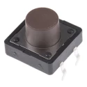APEM Brown Tactile Switch Plunger, 4.2 mm Actuator Length, SPST 50mA 12 V dc Surface Mount DTS25NV