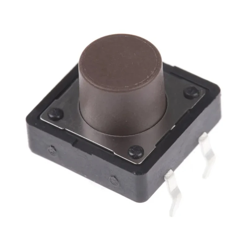 APEM Brown Tactile Switch Plunger, 4.2 mm Actuator Length, SPST 50mA 12 V dc Surface Mount DTS25NV