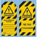 Brady Lockout Tag, Polyester, 75x160 mm, Pack of 10, TAG-F HORS SERVICE-75X160MM