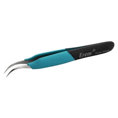 Weller Erem 120mm Stainless Steel Curved ESD Safe Tweezer E7 SA