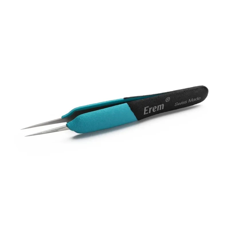 Weller Erem 4.7in Stainless Steel Pointed ESD Safe Tweezer E5SA