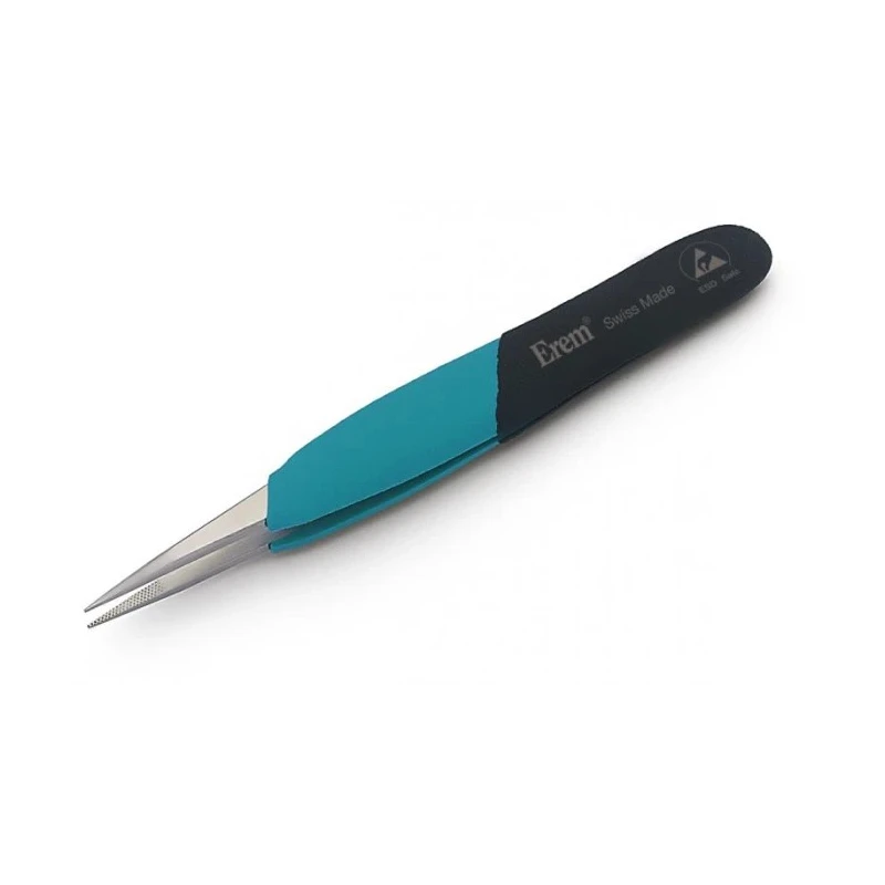Weller Erem 120mm Stainless Steel Strong, Straight ESD Safe Tweezer EOOSA
