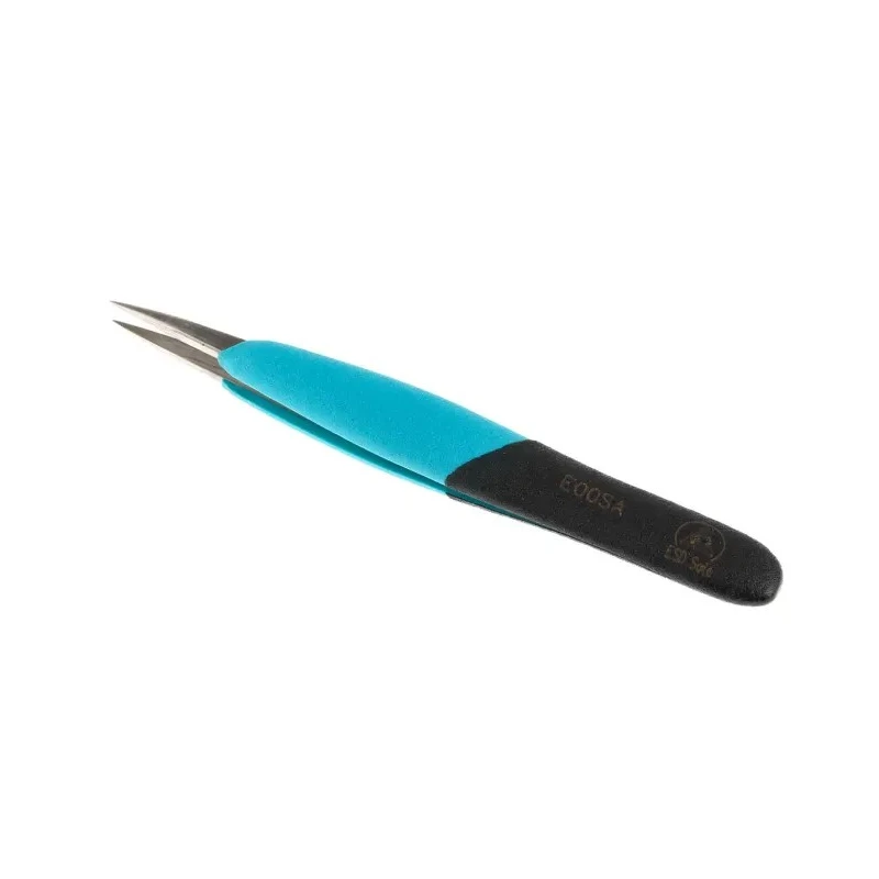 Weller Erem 120mm Stainless Steel Strong, Straight ESD Safe Tweezer EOOSA