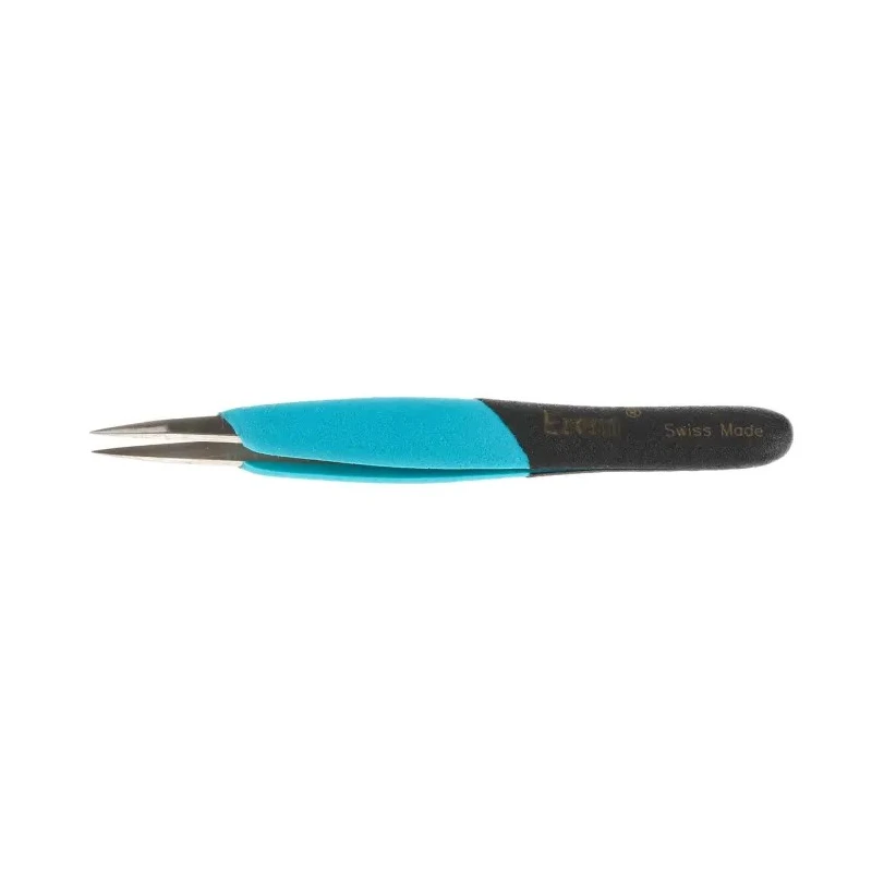 Weller Erem 120mm Stainless Steel Strong, Straight ESD Safe Tweezer EOOSA