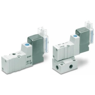 SMC Pneumatic Solenoid Valve Pilot SYJ500 Series 230V AC, Die Cast Aluminium, Halogenated Nitrile Rubber Seals 