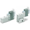 SMC Pneumatic Solenoid Valve Pilot SYJ500 Series 230V AC, Die Cast Aluminium, Halogenated Nitrile Rubber Seals