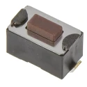 APEM Brown Tactile Switch Button 0.8 mm SPST-NO 50mA 12 V DC Surface Mount PCB DTSM31NV