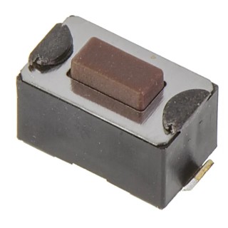 APEM Brown Tactile Switch Button 0.8 mm SPST-NO 50mA 12 V DC Surface Mount PCB DTSM31NV