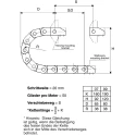 Igus Cable Trunking Black 71mm Width x 15mm Depth, 1m Length, 38mm Minimum Bend Radius, Igumid GLW W71mm