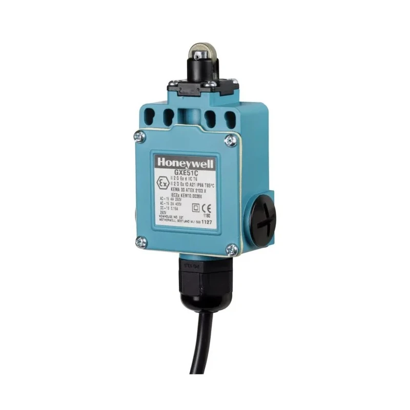 Honeywell Technologies GXE Series Top-roller Plunger Limit Switch, SPDT Contact, IP67, Die Cast Zinc Housing, 250V GXE51C
