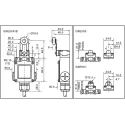Honeywell Technologies GXE Series Plunger Limit Switch, SPDT Contact, IP67, Die Cast Zinc Housing, 250V AC, 6A GXE51B